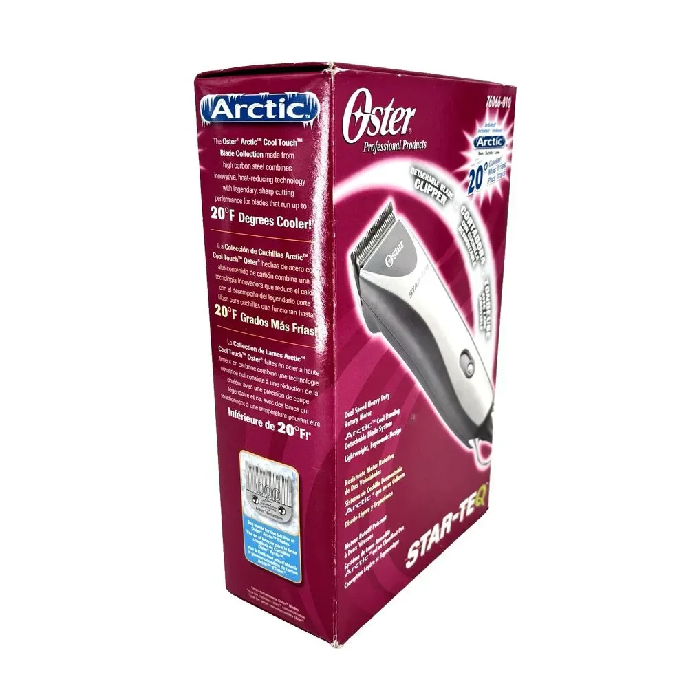 Oster Professional Star-Teq Detachable Blade Clipper DUAL Speed #76066-010 NIB